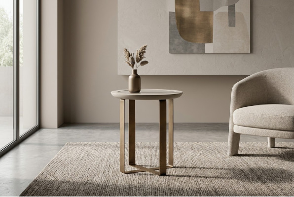 Kaffeetisch Sofatisch Couchtisch Beistelltisch Gold Wohnzimmer Metall