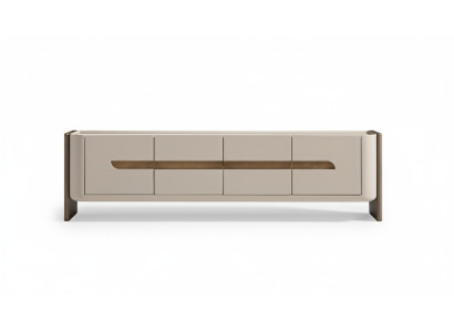Sideboard RTV Lowboard TV Ständer Beige Holz Wohnzimmer Schrank Modern