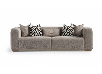 Viersitzer Sofa 4 Sitzer Stoffsofa Polstersofa Grau Modern Sofas Neu