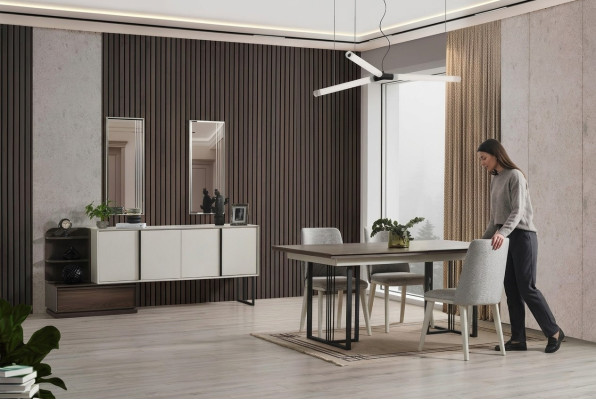 Essecke Essgruppe Esszimmer Gruppe Esstisch Stühle 10tlg Holz Weiß