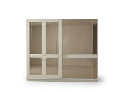 Kleiderschrank Holzschrank Schlafzimmerschrank Schrank Spiegel Weiß
