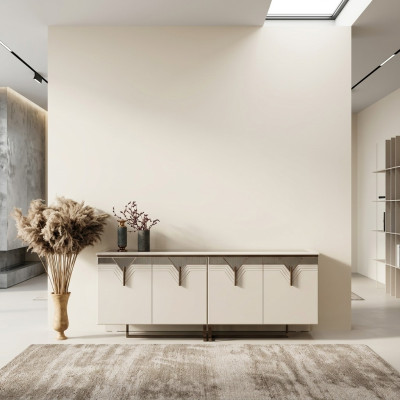 Sideboard Anrichte Holzschrank Kommode Schrank Holz Weiß Moderne