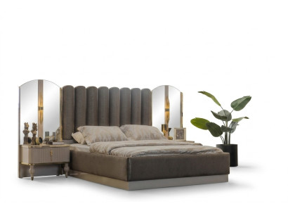 Exklusive Schlafzimmer Möbel Designer Doppelbett Moderne Nachttische