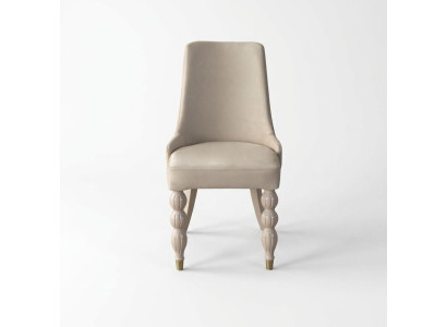 Moderne Esszimmerstühle Designer Küchenstühle x6 Beige Polsterstühle
