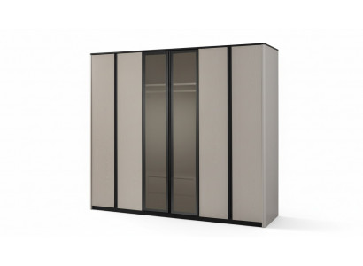 Schrank Kleiderschrank Garderobenschrank Moderne Holzschrank Grau