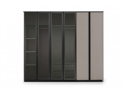 Holzschrank Schrank Kleiderschrank Garderobenschrank Moderne Grau