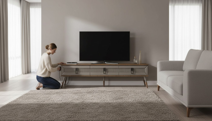 Modernes Sideboard Luxuriöse Wohnzimmer Möbel Designer Holz TV-Ständer