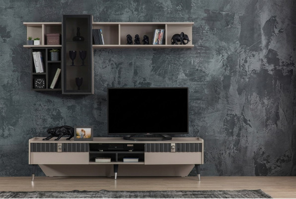 Exklusives Sideboard Modernes Regal TV-Ständer Holz Lowboard Möbel Neu