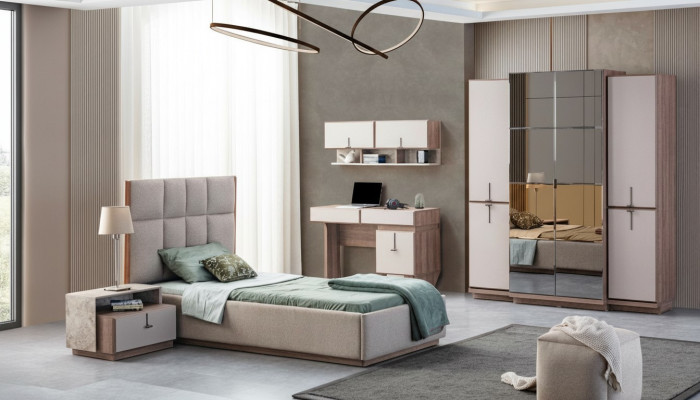  Moderne Kinderzimmer Möbel Designer Bett Schreibtisch Wandschrank Neu