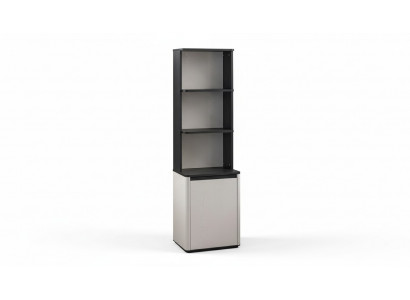 Weiß-schwarzer Bücherschrank Designer Bücherregal Kinder Standregal