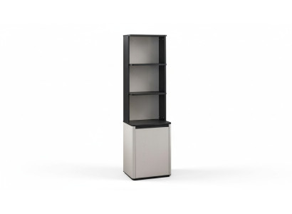 Weiß-schwarzer Bücherschrank Designer Bücherregal Kinder Standregal