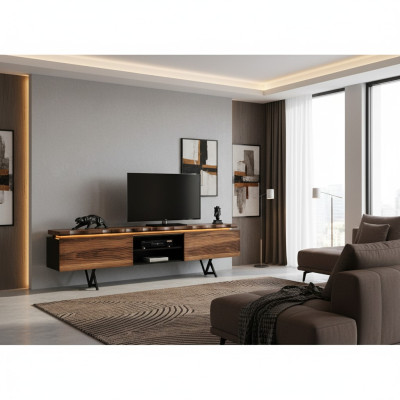 Robustes Holz Sideboard Luxuriöses Lowboard Wohnzimmer TV-Ständer Neu