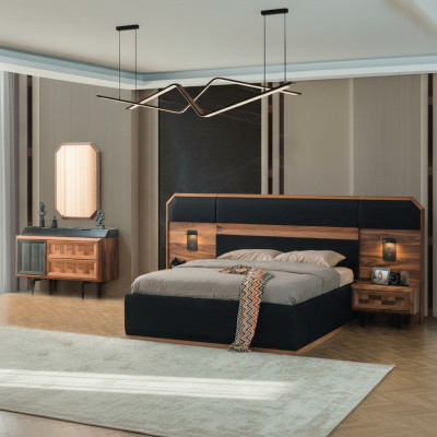 Einzigartige Schlafzimmer Möbel Bettgestell Luxus Nachttische Konsole
