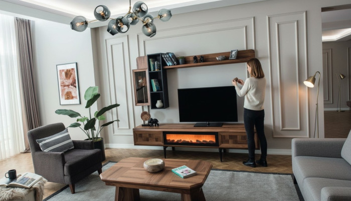 Wohnzimmer Exklusive Garnitur Designer TV-Ständer Lowboard Couchtisch