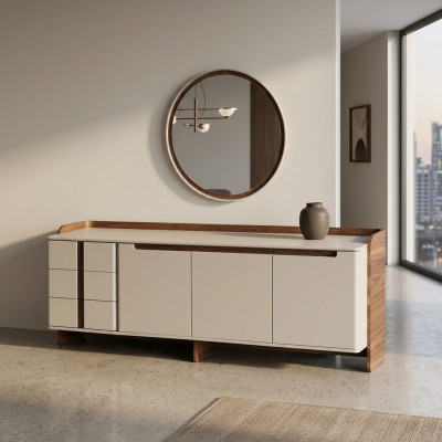 Modernes Sideboard Designer Wohnzimmer Anrichte Luxuriöser Schrank 2tlg