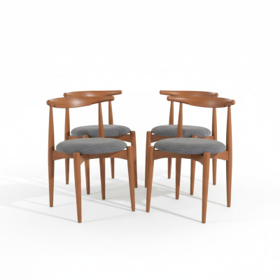 Set Küchenstühle Esszimmerstühle Holzstühle Set 4tlg Stühle Braun