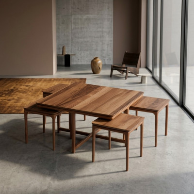 Komplette Couchtische Beistelltische Kaffeetische Sofatische Braun