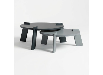 Couchtisch Kaffeetisch Sofatisch Beistelltisch Holz Grau Tisch Design