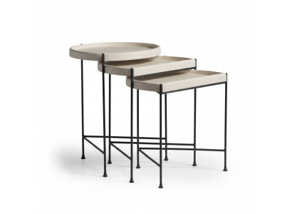 Komplette Beistelltische Kaffeetische Sofatische Beige Couchtische