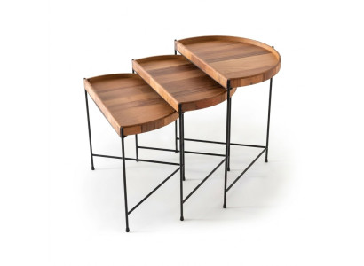 Braun Kaffeetische Komplette Beistelltische Sofatische Couchtische
