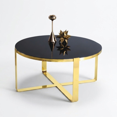 Couchtisch Kaffeetisch Moderne Sofatisch Beistelltisch Glas Gold Tisch