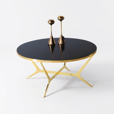 Tisch Wohnzimmer Couchtisch Sofatisch Kaffeetisch Beistelltisch Gold