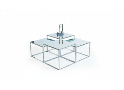 Silber Couchtisch Tisch Kaffeetisch Beistelltisch Sofatisch Wohnzimmer