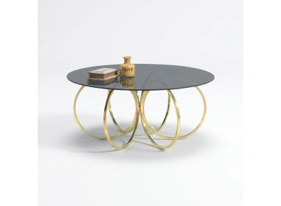 Gold Kaffeetisch Wohnzimmer Couchtisch Tisch Beistelltisch Sofatisch