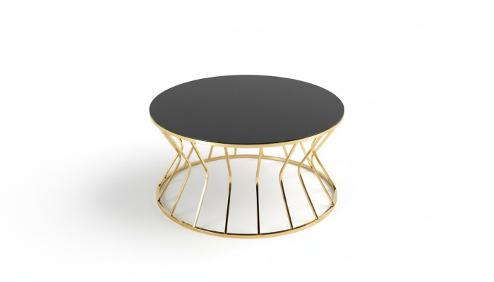 Moderne Sofatisch Couchtisch Kaffeetisch Beistelltisch Gold Tisch Glas