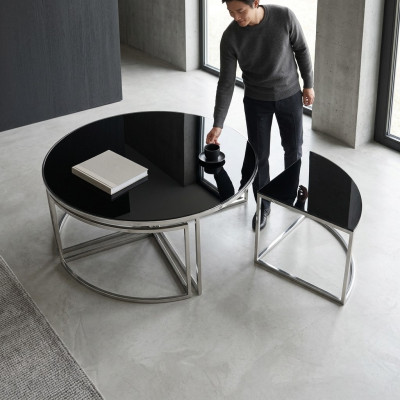 Schwarz Komplette Couchtische Tische Beistelltische Sofatische 5tlg
