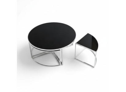 Schwarz Komplette Couchtische Tische Beistelltische Sofatische 5tlg
