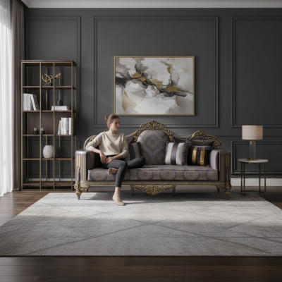 Sofa im klassischen Stil mit Chesterfield-Design für das Wohnzimmer