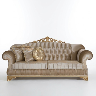 Bequemes Sofa im klassischen Stil mit einzigartigem Design und Dekoration