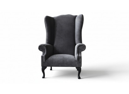 Ohrensessel Sessel Design Polster Sofa Couch Chesterfield Textil Möbel