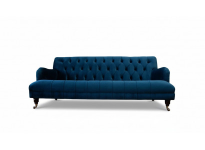 Chesterfield Design Luxus Polster Sofa Couch Sitz Garnitur Textil Neu