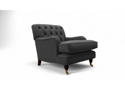 Chesterfield Sessel Couch Polster 1 Sitzer Design Couchen Textil Neu