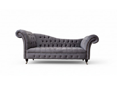 Chesterfield 3 Sitzer Design Couch Sofa Polster Sitz Stoff Luxus Couchen
