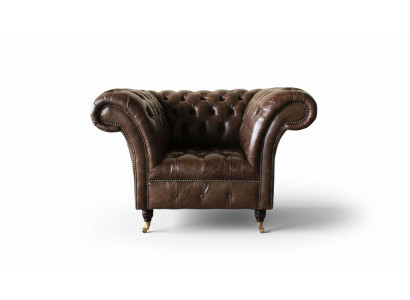 Chesterfield Sessel Klassisch Design Wohnzimmer Polster Einsitzer Stil Möbel