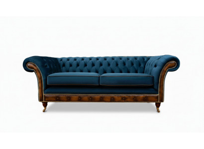 Design Dreisitzer Couch Polster Sofa Chesterfield Zimmer Möbel Sitz