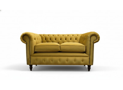 Sofa Polster Sofas Neu Sofa 2 Sitzer Design Chesterfield Stoff Couch