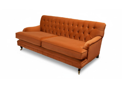 Dreisitzer Sofa 3 Sitz Stoff Chesterfield Modern Design Wohnzimmer Couch