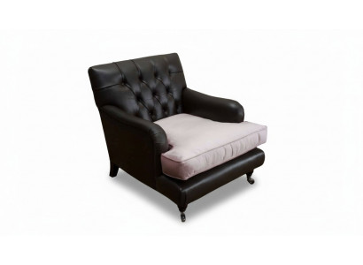 Sessel Design Sofa Relax Lounge Braun Polster Luxus Chesterfield Neu