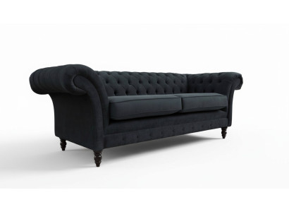 Chesterfield Rosa Neu Dreisitzer Stoff Design Couchen Polster Sofa Neu