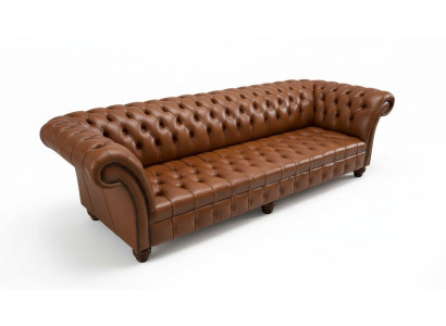 Sofa Wohnzimmer Chesterfield Couch Polster Sofas 4 Sitzer Leder xxl big