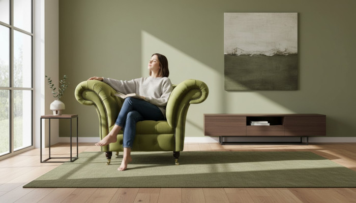 Chesterfield Design Sessel Couch Polster Luxus Textil Couchen Einsitzer