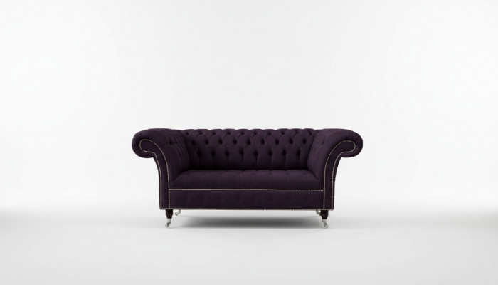 Sofa Polster Sofas Neu Sofa 2 Sitzer Design Chesterfield Stoff Couch