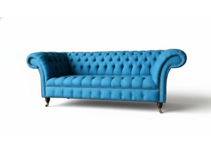 Chesterfield Sofa Couch Polster Designer 3 Sitzer Sofas Neu Dreisitzer