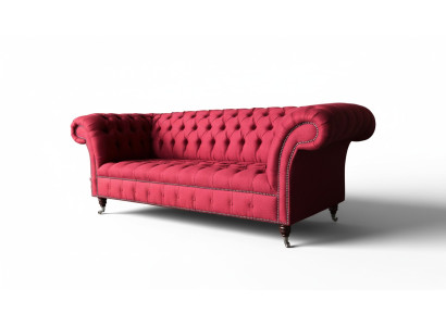 Chesterfield 3 Sitzer Dreisitzer Design Couchen Polster Sofa Sofas Textil