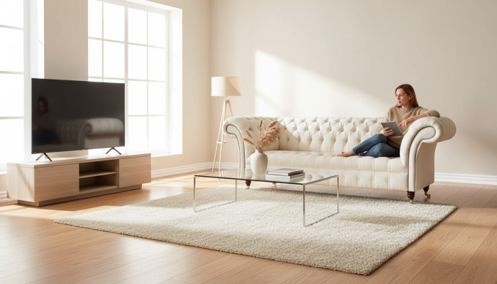 Chesterfield Sofa 3 Sitzer Designer Rosa Couchen Stoff Polster Textil