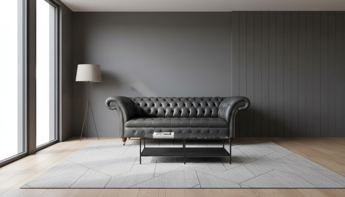 Chesterfield Design Luxus Polster Sofa Couch Sitz Leder Neu Sofa Neu